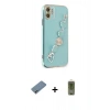 MARSİLYAN™- iPhone 12 Kılıf Nova Işık Prime - Siyah Joko Magic 5D Hayalet Cam + Shine Kamera Lens Koruma Cam - GI