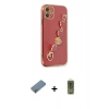 MARSİLYAN™- iPhone 12 Kılıf Nova Işık Prime - Siyah Joko Magic 5D Hayalet Cam + Metal Kamera Lens Koruma Cam - GD