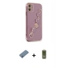 MARSİLYAN™- iPhone 12 Kılıf Nova Işık Prime - Siyah Joko Magic 5D Hayalet Cam + Shine Kamera Lens Koruma Cam - MI