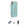 MARSİLYAN™- iPhone 12 Kılıf Nova Işık Prime - Siyah Joko Magic 5D Hayalet Cam + Shine Kamera Lens Koruma Cam - MI