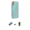 MARSİLYAN™- iPhone 12 Kılıf Nova Işık Prime - Siyah Joko Magic 5D Hayalet Cam + Metal Kamera Lens Koruma Cam - MI