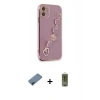 MARSİLYAN™- iPhone 12 Kılıf Nova Işık Prime - Siyah Joko Magic 5D Hayalet Cam + Metal Kamera Lens Koruma Cam - MI