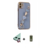MARSİLYAN™- iPhone 12 Kılıf Nova Işık Prime - Siyah Joko Magic 5D Hayalet Cam + Raze Metal Kamera Lens - KI