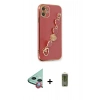 MARSİLYAN™- iPhone 12 Kılıf Nova Işık Prime - Siyah Joko Magic 5D Hayalet Cam + Raze Metal Kamera Lens - KI