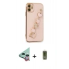 MARSİLYAN™- iPhone 12 Kılıf Nova Işık Prime - Siyah Joko Magic 5D Hayalet Cam + Raze Metal Kamera Lens - KI