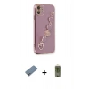 MARSİLYAN™- iPhone 12 Kılıf Nova Işık Prime - Siyah Joko Magic 5D Hayalet Cam + Shine Kamera Lens Koruma Cam - SABE