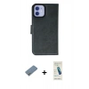 MARSİLYAN™- iPhone 12 Kılıf Siluet Işık Serisi - Şeffaf Pasifik Cam Ekran Koruyucu + Shine Kamera Lens Koruma Cam - GS