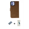 MARSİLYAN™- iPhone 12 Kılıf Siluet Işık Serisi - Şeffaf Pasifik Cam Ekran Koruyucu + Shine Kamera Lens Koruma Cam - GS