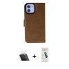 MARSİLYAN™- iPhone 12 Kılıf Siluet Işık Serisi - Şeffaf Pasifik Cam Ekran Koruyucu + Kamera Lens Koruma Cam - SF