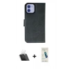 MARSİLYAN™- iPhone 12 Kılıf Siluet Işık Serisi - Şeffaf Pasifik Cam Ekran Koruyucu + Kamera Lens Koruma Cam - SF