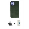 MARSİLYAN™- iPhone 12 Kılıf Siluet Işık Serisi - Şeffaf Pasifik Cam Ekran Koruyucu + Kamera Lens Koruma Cam - SF