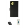 MARSİLYAN™- iPhone 12 Kılıf Siluet Işık Serisi - Şeffaf Pasifik Cam Ekran Koruyucu + Kamera Lens Koruma Cam - SF