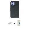 MARSİLYAN™- iPhone 12 Kılıf Siluet Işık Serisi - Şeffaf Pasifik Cam Ekran Koruyucu + Renkli Kamera Lens Koruma Cam - PE