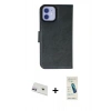 MARSİLYAN™- iPhone 12 Kılıf Siluet Işık Serisi - Şeffaf Pasifik Cam Ekran Koruyucu + Rainbow Kamera Lens Koruma Cam - MR