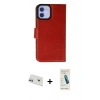 MARSİLYAN™- iPhone 12 Kılıf Siluet Işık Serisi - Şeffaf Pasifik Cam Ekran Koruyucu + Rainbow Kamera Lens Koruma Cam - MR