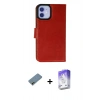 MARSİLYAN™- iPhone 12 Kılıf Siluet Işık Serisi - Siyah Bilvis 5in1 3D Magic Cam Ekran Koruyucu + Shine Kamera Lens Koruma Cam - GD