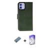MARSİLYAN™- iPhone 12 Kılıf Siluet Işık Serisi - Siyah Bilvis 5in1 3D Magic Cam Ekran Koruyucu + Shine Kamera Lens Koruma Cam - GD