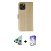 MARSİLYAN™- iPhone 12 Kılıf Siluet Işık Serisi - Siyah Bilvis 5in1 3D Magic Cam Ekran Koruyucu + Raze Metal Kamera Lens - KI