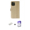 MARSİLYAN™- iPhone 12 Kılıf Siluet Işık Serisi - Siyah Bilvis 5in1 3D Magic Cam Ekran Koruyucu + Renkli Kamera Lens Koruma Cam - YL