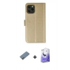 MARSİLYAN™- iPhone 12 Kılıf Siluet Işık Serisi - Siyah Bilvis 5in1 5D Magic Hayalet Cam Ekran Koruyucu + Shine Kamera Lens Koruma Cam - GI