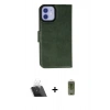 MARSİLYAN™- iPhone 12 Kılıf Siluet Işık Serisi - Siyah Joko Magic 5D Hayalet Cam + Kamera Lens Koruma Cam - SF