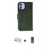 MARSİLYAN™- iPhone 12 Kılıf Siluet Işık Serisi - Siyah Joko Magic 5D Hayalet Cam + Rainbow Kamera Lens Koruma Cam - MR