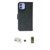 MARSİLYAN™- iPhone 12 Kılıf Siluet Işık Serisi - Siyah Joko Magic 5D Hayalet Cam + Rainbow Kamera Lens Koruma Cam - MR