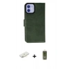 MARSİLYAN™- iPhone 12 Kılıf Siluet Işık Serisi - Siyah Joko Magic 5D Hayalet Cam + Renkli Kamera Lens Koruma Cam - SI