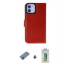 MARSİLYAN™- iPhone 12 Kılıf Siluet Işık Serisi - Siyah Polymer Nano Ekran Koruyucu + Metal Kamera Lens Koruma Cam - KI