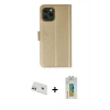 MARSİLYAN™- iPhone 12 Kılıf Siluet Işık Serisi - Siyah Polymer Nano Ekran Koruyucu + Rainbow Kamera Lens Koruma Cam - MR