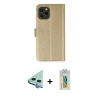 MARSİLYAN™- iPhone 12 Kılıf Siluet Işık Serisi - Siyah Polymer Nano Ekran Koruyucu + Raze Metal Kamera Lens - MI