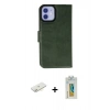 MARSİLYAN™- iPhone 12 Kılıf Siluet Işık Serisi - Siyah Polymer Nano Ekran Koruyucu + Renkli Kamera Lens Koruma Cam - SI