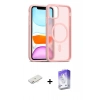 MARSİLYAN™- iPhone 12 Kılıf Siluet Minimal Prime - Siyah Bilvis 5in1 3D Magic Cam Ekran Koruyucu + Renkli Kamera Lens Koruma Cam - PE