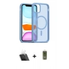 MARSİLYAN™- iPhone 12 Kılıf Siluet Minimal Prime - Siyah Joko Magic 5D Hayalet Cam + Kamera Lens Koruma Cam - SF