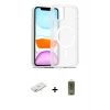 MARSİLYAN™- iPhone 12 Kılıf Siluet Minimal Prime - Siyah Joko Magic 5D Hayalet Cam + Renkli Kamera Lens Koruma Cam - YL