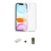 MARSİLYAN™- iPhone 12 Kılıf Siluet Minimal Prime - Siyah Joko Magic 5D Hayalet Cam + Renkli Kamera Lens Koruma Cam - TU