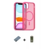 MARSİLYAN™- iPhone 12 Kılıf Siluet Minimal Prime - Siyah Joko Magic 5D Hayalet Cam + Shine Kamera Lens Koruma Cam - SABE