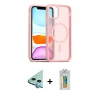 MARSİLYAN™- iPhone 12 Kılıf Siluet Minimal Prime - Siyah Polymer Nano Ekran Koruyucu + Raze Metal Kamera Lens - MI