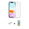 MARSİLYAN™- iPhone 12 Kılıf Siluet Minimal Prime - Siyah Polymer Nano Ekran Koruyucu + Renkli Kamera Lens Koruma Cam - TU