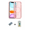 MARSİLYAN™- iPhone 12 Kılıf Siluet Minimal Prime - Siyah Polymer Nano Ekran Koruyucu + Shine Kamera Lens Koruma Cam - GD