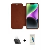 MARSİLYAN™- iPhone 12 Kılıf Siluet Minimal Serisi - Şeffaf Pasifik Cam Ekran Koruyucu + Kamera Lens Koruma Cam - SF