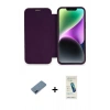 MARSİLYAN™- iPhone 12 Kılıf Siluet Minimal Serisi - Şeffaf Pasifik Cam Ekran Koruyucu + Metal Kamera Lens Koruma Cam - MI