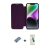 MARSİLYAN™- iPhone 12 Kılıf Siluet Minimal Serisi - Şeffaf Pasifik Cam Ekran Koruyucu + Shine Kamera Lens Koruma Cam - MI