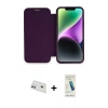 MARSİLYAN™- iPhone 12 Kılıf Siluet Minimal Serisi - Şeffaf Pasifik Cam Ekran Koruyucu + Rainbow Kamera Lens Koruma Cam - MR