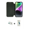 MARSİLYAN™- iPhone 12 Kılıf Siluet Minimal Serisi - Şeffaf Pasifik Cam Ekran Koruyucu + Rainbow Kamera Lens Koruma Cam - YL