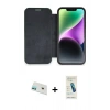 MARSİLYAN™- iPhone 12 Kılıf Siluet Minimal Serisi - Şeffaf Pasifik Cam Ekran Koruyucu + Rainbow Kamera Lens Koruma Cam - YL