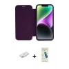 MARSİLYAN™- iPhone 12 Kılıf Siluet Minimal Serisi - Şeffaf Pasifik Cam Ekran Koruyucu + Renkli Kamera Lens Koruma Cam - PE