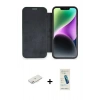 MARSİLYAN™- iPhone 12 Kılıf Siluet Minimal Serisi - Şeffaf Pasifik Cam Ekran Koruyucu + Renkli Kamera Lens Koruma Cam - PE