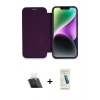 MARSİLYAN™- iPhone 12 Kılıf Siluet Minimal Serisi - Şeffaf Pasifik Cam Ekran Koruyucu + Şeffaf Kamera Lens Koruma Cam