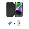 MARSİLYAN™- iPhone 12 Kılıf Siluet Minimal Serisi - Şeffaf Pasifik Cam Ekran Koruyucu + Shine Kamera Lens Koruma Cam - GD